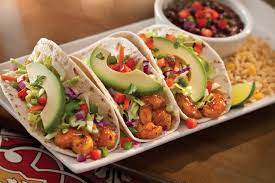 Stop by your local chili's today to try this month's $5 margarita. Spicy Grilled Shrimp Tacos Three Flour Tortillas With Grilled Shrimp In A Spicy Chile Lime Sauce Fresh Cilantro Lime S Food Grilled Shrimp Tacos Shrimp Tacos