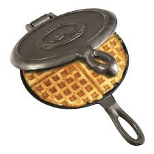 Camping Waffle Maker Cast Iron Pan Stove Top Indoor Outdoor Cooking Campfire Waffle Iron Waffles Maker Waffles