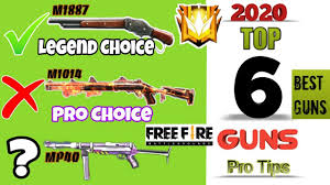 Get 100% free skins and diamonds. Top 6 Guns Best Skins Of 2020 Used By Pro Players Freefire Youtube
