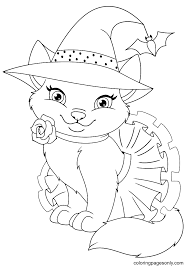 Plus, it's an easy way to celebrate each season or special holidays. Cute Halloween Cat Coloring Pages Halloween Cats Coloring Pages Coloring Pages For Kids And Adults