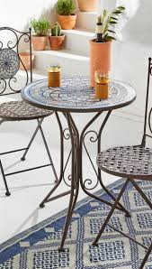 Jetzt kaufen tisch gartentisch metall mosaik rund d 60 online bestellen günstig kaufen! Gartentisch Mare Aus Metall Mit Stein Mosaik O 55 Cm Balkontisch Metalltisch
