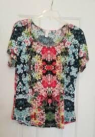 Dress Barn Women S Top Shirt Blouse Multicolor Floral Short Sleeve Size Medium Fashion Clothing Shoes Accessorie In 2020 Shirt Blouses Floral Shorts Spring Shirts