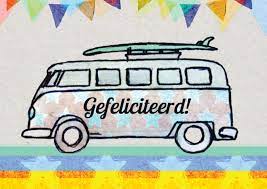 Verjaardagskaart Auto Busje Kaartje2go