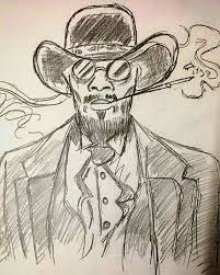 Jamie foxx drawing, pencil, sketch, colorful, realistic. Django Jamie Foxx Avi