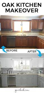 Our Oak Kitchen Makeover Cheap Kitchen Makeover Kitchen Diy Makeover Kitchen Cabinets Makeover