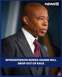 UPDATE: Spokesperson denies Adams will drop out of race, says mayor is 'in  this race to win it.' https://bit.ly/3VQLFYY