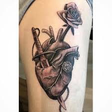 People choose these tattoos to show that they have been heartbroken or have lost a loved one. Bespoke Anatomical Heart And Dagger By Leemaxwell