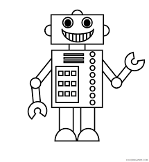 Plus we have a fblank minifigure coloring sheet to design your own. Robot Coloring Pages For Kids Coloring4free Coloring4free Com