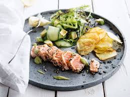 Tataki De Saumon Recette Asiatique Saumon Recette Facile Recette Poisson