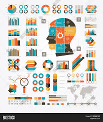 set graphs charts vector photo free trial bigstock