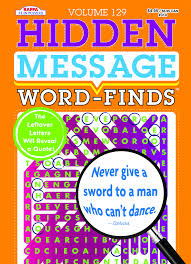 Find a word search to play by choosing from loads of puzzles across a wide range of different categories. Hidden Message Word Finds Puzzle Book Word Search Volume 129 Kappa Books Publishers 9781559936095 Amazon Com Books
