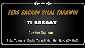 Hadist diatas sering dijadikan dalil shalat tarawih 11 rakaat. Bacaan Bilal Shalat Tarawih 11 Rakaat Teksbilaltarawih Bilaltarawih11rekaat Contohbilaltarawih Youtube