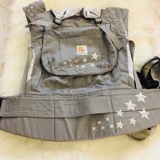 Ergo Baby Other Soldergo Baby Carrier Grey Stars Euc Used Once Poshmark