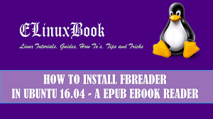 How To Install Fbreader In Ubuntu 16 04 A Epub Ebook Reader