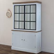 Buffets, sideboards and china cabinets are ideal for displaying and storing fine china, linens, or your favorite keepsakes. Farmhouse Style Teak Solid Wood Glass Door Dining Room White Hutch