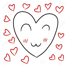 Drawing a human heart for kids, step by step, anatomy. Cute Heart Cartoon Kid Drawing Stock Photo Picture And Royalty Free Image Image 119106488