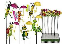 Gartenstecker Blumenstecker Fliegende Tiere Mit Schirm 6 Fach Sortiert Hohe 60 Cm 6 Stuck Garten Ideen Gestaltung Garten D Gartenstecker Blumenstecker Garten