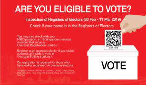 How registrations are done varies depending on the location. Attention All Singaporeans In Malaysia The Register Of Electors Is Now Open For Inspection You Are Eligible To Vote If Your Name Is On The Register Log In To Eld Voter Eservices