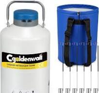 Amazon.com: CGOLDENWALL Contenedor criogénico 6L Nitrógeno ...