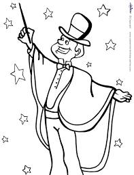 Patrick's day coloring page free of ads. Magician Coloring Pages Coloring Home