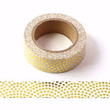 Kawaii washi offers endless variety, including solid colors, designs, patterns, and more. Tiny Gold Dots Foil Washi Tape Custom And Stock Washi Tape Manufacturer Washitape Com Cn