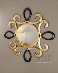 Black And Gold Round Wall Mirror Moyns Mirror Disenos De Espejos Modelos De Espejos Espejos Decorativos