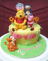 Birthday Cake For Mother And Daughter Mom And Daughter Cakes Winnie The Pooh And Friends Cake For 2 Years Old Friends Cake Cake Designs Birthday Friends Birthday Cake