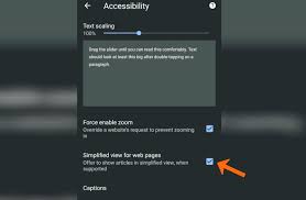 Read aloud reading text to speech add a feature. How To Enable Reader Simplified View Mode In Chrome Android