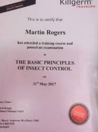 · the british pest control association (bpca) offer the advanced technician in pest management. Pest Control Certificates Pest Control Iow