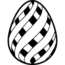 Palm sunday clip art black and white. Easter Egg With Black And White Straight Stripes Vector Svg Icon 2 Svg Repo