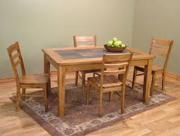 Compare prices & save money on dining room furniture. 36 Quot X 60 Quot Sedona Rustic Oak Rectangular Table With Slate Inlays Oak Dining Room Large Dining Room Table Dinning Tables And Chairs Large Dining Room