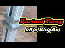 Dengan menggunakan kanopi baja ringan tanpa tiang akan membuat anda lebih hemat dari segi biaya dan juga ruangan teras rumah anda. Variasi Tiang Kanopi Baja Ringan Ornamen Sederhana Youtube Sederhana Ornamen