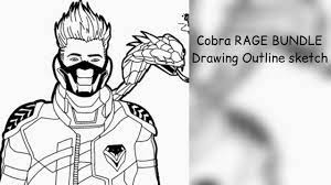 Legendary cobra rage bundle complete set | garena free fire. Cobra Rage Bundle Drawing Outline Sketch Drawing Of Free Fire Character Drawing Youtube