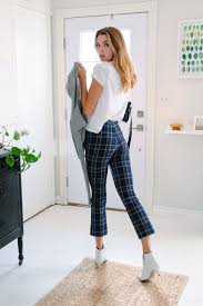 Aesthetic Black And White Plaid Pants Outfit The New Socal Brand You Need To Know About Style Report Magazine White Tee Shirt Outfit White Tees Outfit Plaid Pants Outfit