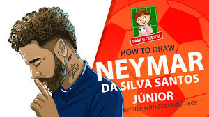 Neymar How To Draw Step By Step Guide With A Coloring Page Youtube See more ideas about coloring pages, coloring pages for kids, coloring books. neymar how to draw step by step guide with a coloring page