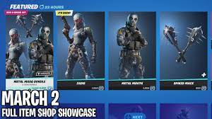 March 2 2021 Fortnite Item Shop Fortnite Battle Royale Zadie Is Back Youtube