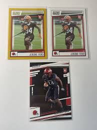 2022 JEROME FORD PRESTIGE + SCORE YELLOW + SCORE ROOKIE CARD RC LOT BROWNS 