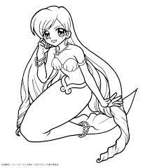 It seems suitable to amuse you because you cannot go to the beach for recreation. Anime Mermaid Anime Meerjungfrau Meerjungfrau Bilder Ausmalbilder