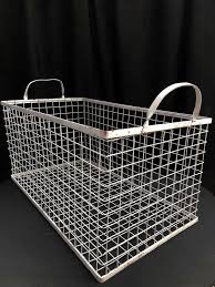 Check out our wire baskets for blankets selection for the very best in unique or custom, handmade pieces from our shops. Wire Basket Rectangle Large White