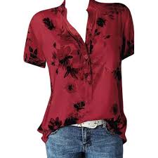 Jcpenney.com has been visited by 100k+ users in the past month Femme Chemisier Floral Imprimer Grande Taille Casual Blouse Rouge 4xl Rouge Cdiscount Pret A Porter