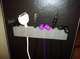 Hanging Cord Organizer Fast Simple And Cheap Cord Organization Cable Organizer Phone Charger Diy