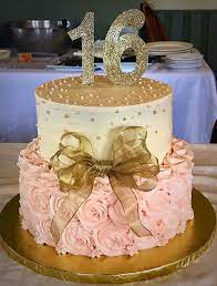Sweet 16 birthday cake topper,sixteen 16th birthday cake, your choice of colour. Rose Gold Sweet Sixteen Birthday Cakes Novocom Top