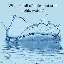 What Is Full Of Holes But Still Holds Water Funny Questions This Or That Questions Hold On