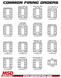 msd firing order chart cars motorcycles cars car engine