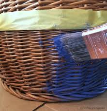 Check out our painted wicker basket selection for the very best in unique or custom, handmade pieces from our home & living shops. Thrift Store Basket Makeover Girl In The Garage