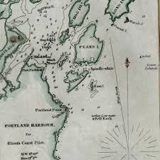 Amazon Com Portland Harbour Maine 1854 Blunt Nautical Chart