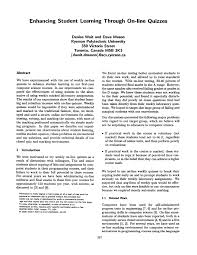 From personality quizzes to trivia quizzes, we've got a quiz for you! Pdf Enhancing Student Learning Through On Line Quizzes