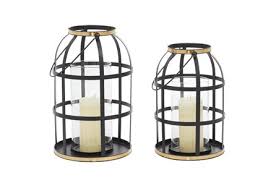 Get the best deals on wrought iron candle lanterns. Black Iron Lantern Set Of 2 Living Spaces