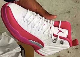 Air Jordan 12 Gs White Vivid Pink Sneakerfiles