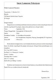 Pin Di Contoh Surat Lamaran Kerja